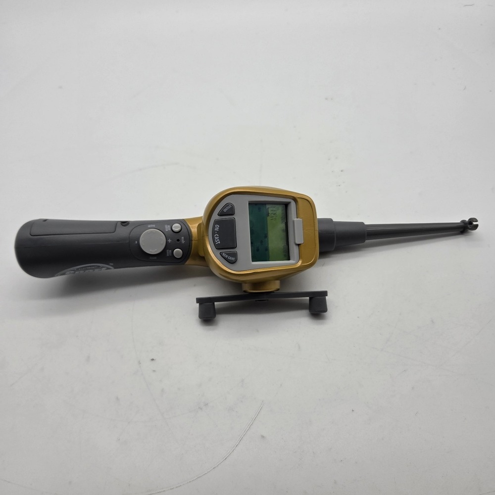 Electronic Sport Fishing Game Hand Reel Cast Sounds Shakes Handheld Travel Works